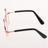 Max 1/6 BJD Doll Eyegalsses Eyewear Golden Frame for Blythe  Dolls Clear