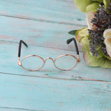 Max 1/6 BJD Doll Eyegalsses Eyewear Golden Frame for Blythe  Dolls Clear