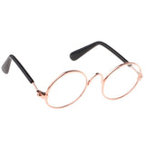 Max 1/6 BJD Doll Eyegalsses Eyewear Golden Frame for Blythe  Dolls Clear