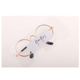 Max 1/6 BJD Doll Eyegalsses Eyewear Golden Frame for Blythe  Dolls Clear