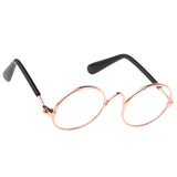 Max 1/6 BJD Doll Eyegalsses Eyewear Golden Frame for Blythe  Dolls Clear