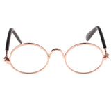 Max 1/6 BJD Doll Eyegalsses Eyewear Golden Frame for Blythe  Dolls Clear