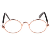 Max 1/6 BJD Doll Eyegalsses Eyewear Golden Frame for Blythe  Dolls Clear