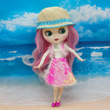 Max Lovely Doll Clothes Set for Blythe Girl Doll Dress up Accessory Rose Red