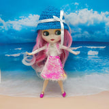 Max Lovely Doll Clothes Set for Blythe Girl Doll Dress up Accessory Rose Red