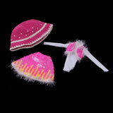 Max Lovely Doll Clothes Set for Blythe Girl Doll Dress up Accessory Rose Red