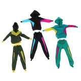 Max Stylish Sports Costume Set Hooded Pullover & Trousers For Blythe Doll Black