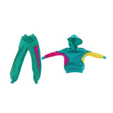 Max Stylish Sports Costume Set Hooded Pullover & Trousers For Blythe Doll Blue