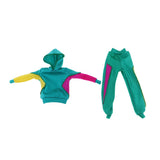 Max Stylish Sports Costume Set Hooded Pullover & Trousers For Blythe Doll Blue