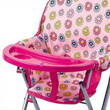 Max Lifelike Baby High Chair Model for Simulation Doll Furniture Playset Toy