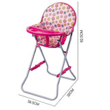 Max Lifelike Baby High Chair Model for Simulation Doll Furniture Playset Toy