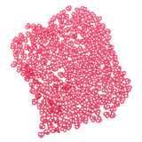 Max 300pcs Heart Shapes Mini Buttons BJD Doll Clothes Accessories 4mm Rose Red