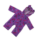 Max Cute Rompers Pajamas Nighgown for 18inch Dolls Clothes Purple