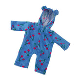 Max 18inch Baby Doll Outfit Stripe Printed Pajama Rompers for Doll