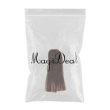 Max 1/4 BJD Full Wigs Long Straight Synthetic Hair for Dollfie DIY Custom Coffee