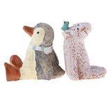 Max 1:12 Dollhouse Miniature Animals Home Ornaments Penguin + Polar Bear