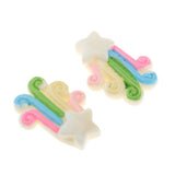 Max Cute Resin Miniature Craft Fairy Garden Ornament Moss Decor Star Rainbow