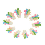 Max Cute Resin Miniature Craft Fairy Garden Ornament Moss Decor Star Rainbow
