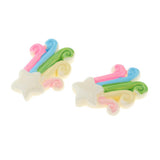Max Cute Resin Miniature Craft Fairy Garden Ornament Moss Decor Star Rainbow
