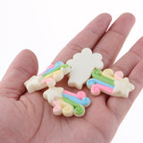 Max Cute Resin Miniature Craft Fairy Garden Ornament Moss Decor Star Rainbow