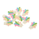 Max Cute Resin Miniature Craft Fairy Garden Ornament Moss Decor Star Rainbow