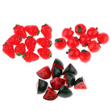 Max 10pcs Simulation Fake Fruit Toys for 1/12 Dollhouse Kitchen Decor Watermelon