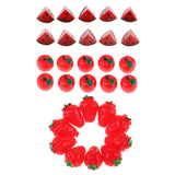 Max 10pcs Simulation Fake Fruit Toys for 1/12 Dollhouse Kitchen Decor Watermelon