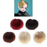 Max Fashion Male Doll Wig Short Hair DIY Making for 1/3 BJD Doll Accs Chocolate