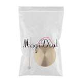 6Inch Hand Gong Cymbals Brass Copper Chapel Opera Percussion Musical Instruments with Round Play Hammer (15cm) - Aladdin Shoppers