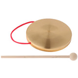6Inch Hand Gong Cymbals Brass Copper Chapel Opera Percussion Musical Instruments with Round Play Hammer (15cm) - Aladdin Shoppers