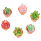 6Pcs Artificial Succulent Plants Mini Potted Succulents Picks for Home Table - Aladdin Shoppers