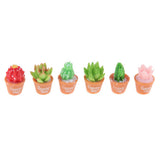 6Pcs Artificial Succulent Plants Mini Potted Succulents Picks for Home Table - Aladdin Shoppers