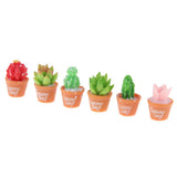 6Pcs Artificial Succulent Plants Mini Potted Succulents Picks for Home Table - Aladdin Shoppers