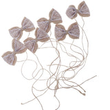 6Pcs Handmade Burlap Lace Bows for Rustic Wedding Decoration 2.5 x 2.3 inch - Aladdin Shoppers