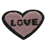 6pcs Heart Applique Sequin Sew On Clothes Bag DIY Embroidery Paillette Patch - Aladdin Shoppers