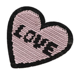 6pcs Heart Applique Sequin Sew On Clothes Bag DIY Embroidery Paillette Patch - Aladdin Shoppers