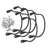 6pcs Plastic Pool Table Ring Nets Liners Hook Billiards Snooker Tables Mesh Thread Pocket Holder Part Accessories - Aladdin Shoppers