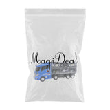 7 Pieces of Blue Container Truck with Alloy Special Police Car, Kids Indoor Vehicle Toy Set, Birthday Gift - Aladdin Shoppers