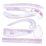 7 Style Multifunction French Curve Ruler Fashion Ruler Set Cutting Ruler Button Curve Arm Sleeve Grade Ruler Sewing Tool - Aladdin Shoppers