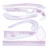 7 Style Multifunction French Curve Ruler Fashion Ruler Set Cutting Ruler Button Curve Arm Sleeve Grade Ruler Sewing Tool - Aladdin Shoppers