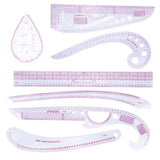 7 Style Multifunction French Curve Ruler Fashion Ruler Set Cutting Ruler Button Curve Arm Sleeve Grade Ruler Sewing Tool - Aladdin Shoppers