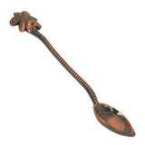 Max Creative Retro Coconut Tree Design Stainless Steel Soup /Coffee Spoon Red