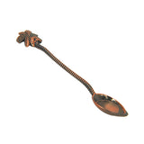 Max Creative Retro Coconut Tree Design Stainless Steel Soup /Coffee Spoon Red