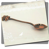 Max Creative Retro Coconut Tree Design Stainless Steel Soup /Coffee Spoon Red