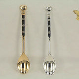 Max Retro Style Ice Cream Tea Coffee Spoon Small Condiment Spoons Sugar Bronze 2