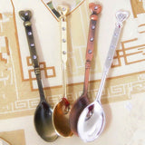 Max Retro Style Ice Cream Tea Coffee Spoon Small Condiment Spoons Sugar Bronze 2