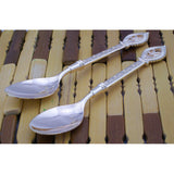 Max Creative Retro Flower Rattan Stainless Steel Soup /Coffee/Tea Spoon Silver