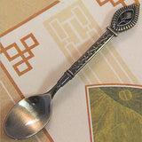 Max Creative Retro Flower Rattan Stainless Steel Soup /Coffee/Tea Spoon Bronze