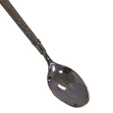 Max Creative Retro Flower Rattan Stainless Steel Soup /Coffee/Tea Spoon Gray