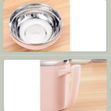 Max Stainless Steel 3 tier thermal bento Lunch Box Snack Cup With Soup Bowl Pink